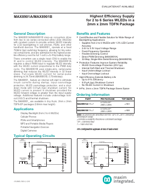 MAX8901B Datasheet PDF Maxim Integrated