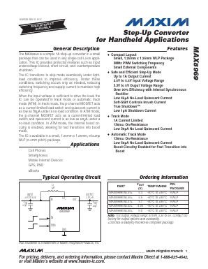 MAX8969 Datasheet PDF Maxim Integrated