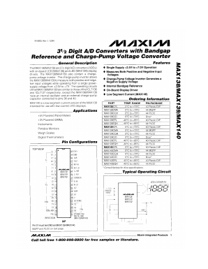 MAX140CMH Datasheet PDF Maxim Integrated