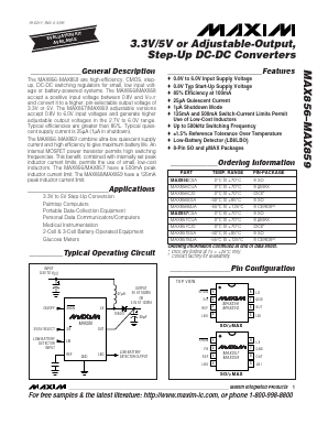 MAX856 Datasheet PDF Maxim Integrated