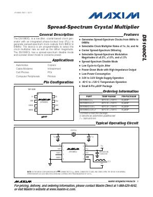 DS1080CLU-T Datasheet PDF Maxim Integrated