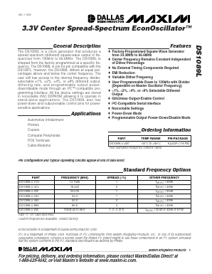 DS1089LU-21G Datasheet PDF Maxim Integrated