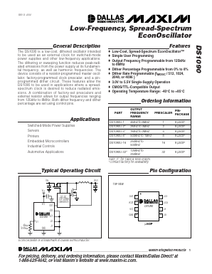 DS1090U-4 Datasheet PDF Maxim Integrated