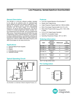 DS1090U-8 Datasheet PDF Maxim Integrated