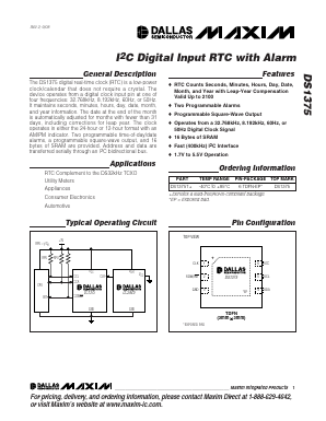 DS1375T Datasheet PDF Maxim Integrated