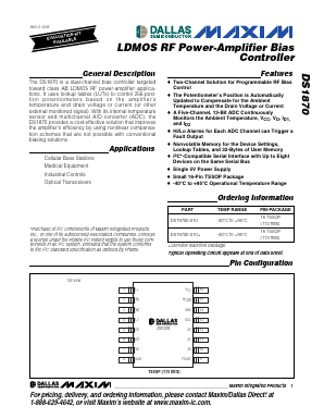 DS1870 Datasheet PDF Maxim Integrated
