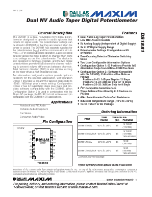 DS1881 Datasheet PDF Maxim Integrated