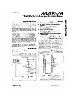 MM74C947 Datasheet PDF Maxim Integrated
