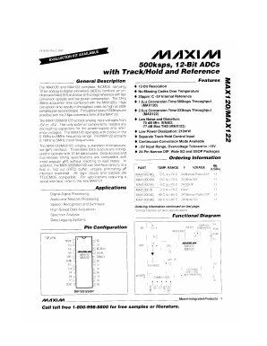 MAX120C/D Datasheet PDF Maxim Integrated