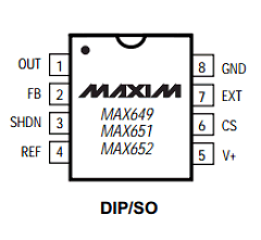 MAX652ESA Datasheet PDF Maxim Integrated