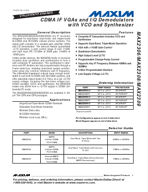 MAX2306EGI Datasheet PDF Maxim Integrated