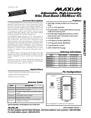 MAX2322 Datasheet PDF Maxim Integrated