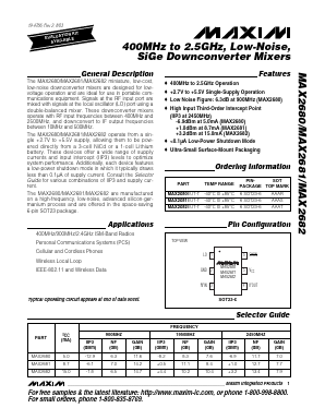 MAX2680EUT-T Datasheet PDF Maxim Integrated