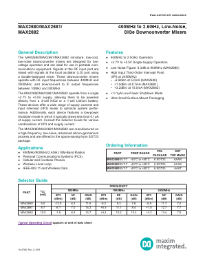 MAX2680EUT-T Datasheet PDF Maxim Integrated
