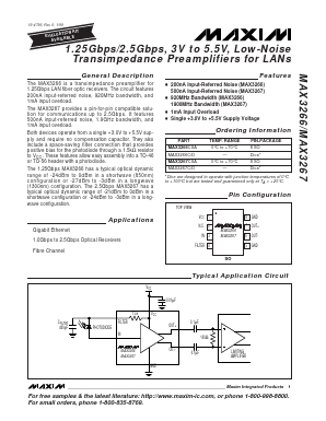 MAX3266 Datasheet PDF Maxim Integrated