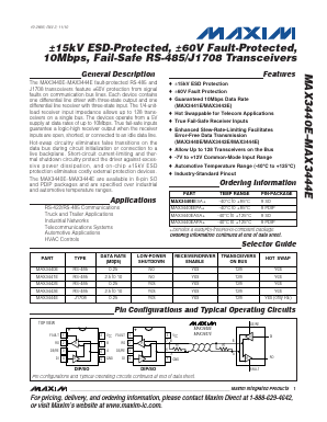 MAX3443EASA Datasheet PDF Maxim Integrated