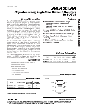 MAX4004EUT-T Datasheet PDF Maxim Integrated