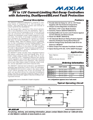 MAX4271ESA Datasheet PDF Maxim Integrated
