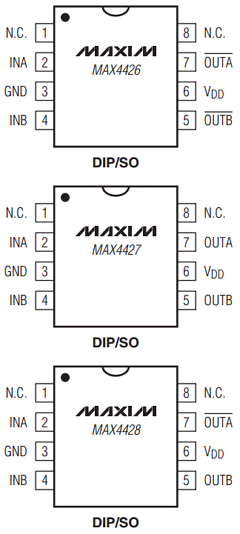 MAX4428C/D Datasheet PDF Maxim Integrated