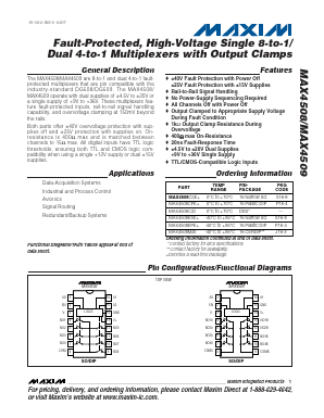 MAX4508CPE+ Datasheet PDF Maxim Integrated