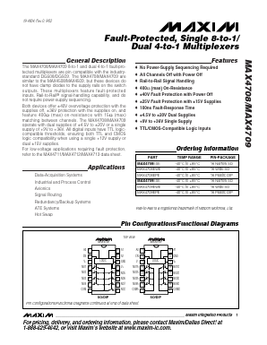 MAX4708ESE Datasheet PDF Maxim Integrated