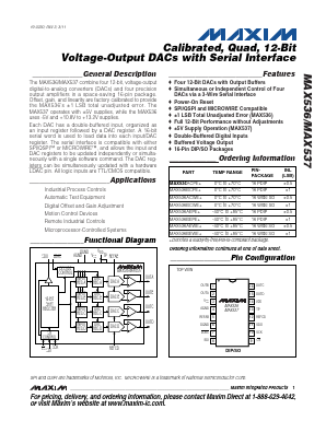 MAX536A Datasheet PDF Maxim Integrated