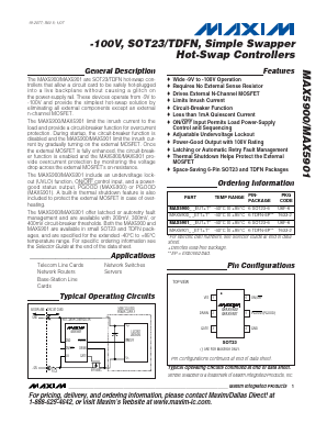 MAX5900 Datasheet PDF Maxim Integrated