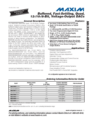 MAX5580A Datasheet PDF Maxim Integrated