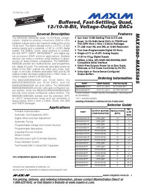 MAX5585ETP Datasheet PDF Maxim Integrated