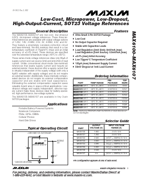 MAX6107 Datasheet PDF Maxim Integrated