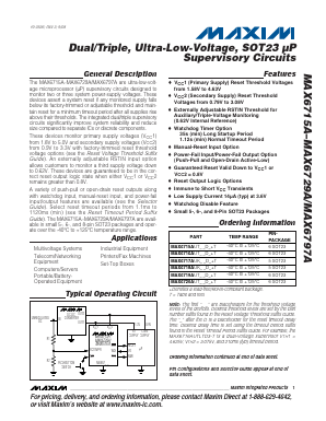 MAX6797AKARTD7 Datasheet PDF Maxim Integrated