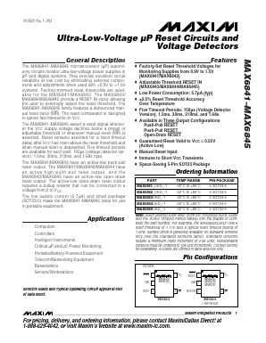 MAX6842 Datasheet PDF Maxim Integrated