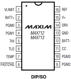 MAX713ESE Datasheet PDF Maxim Integrated