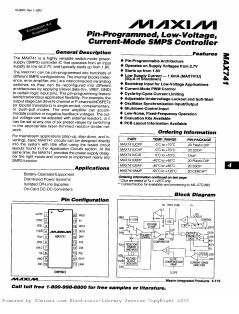 MAX741UEPP Datasheet PDF Maxim Integrated