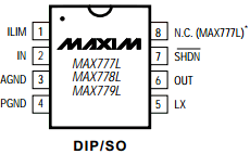 MAX777LCPA Datasheet PDF Maxim Integrated