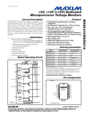MAX8215MPD Datasheet PDF Maxim Integrated