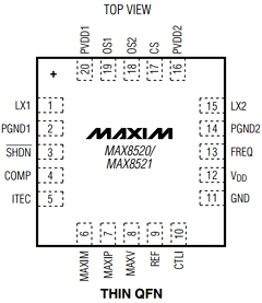 MAX8520 Datasheet PDF Maxim Integrated