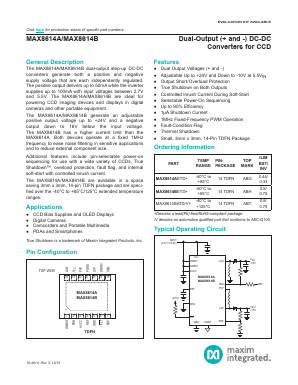MAX8614AETD Datasheet PDF Maxim Integrated