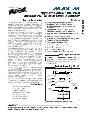 MAX8566ETJ+ Datasheet PDF Maxim Integrated
