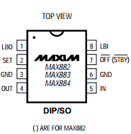 MAX882MJA Datasheet PDF Maxim Integrated