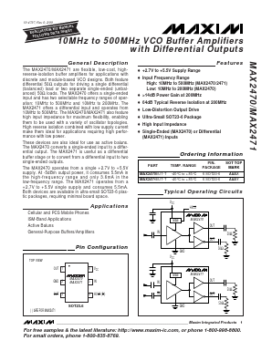MAX2470-MAX2471 Datasheet PDF Maxim Integrated