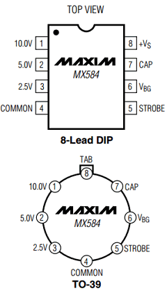 MX584JN Datasheet PDF Maxim Integrated