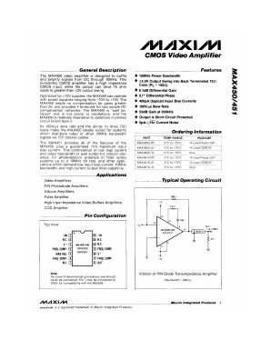 MAX451CJD Datasheet PDF Maxim Integrated