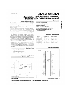 MAX252BEHL Datasheet PDF Maxim Integrated