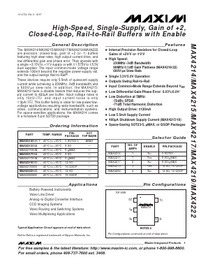 MAX4222EEE Datasheet PDF Maxim Integrated