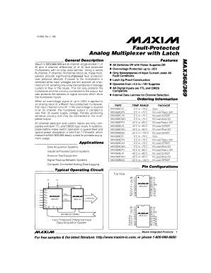 MAX368C/D Datasheet PDF Maxim Integrated