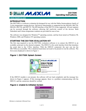 DS1703K Datasheet PDF Maxim Integrated
