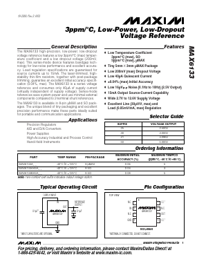 MAX6133A41 Datasheet PDF Maxim Integrated