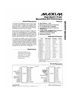MX565A Datasheet PDF Maxim Integrated