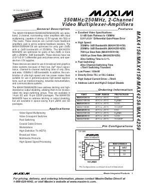 MAX4259ESD Datasheet PDF Maxim Integrated